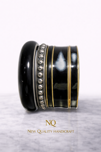 Luxury Resin Metal <b>Bangles</b> <b>Set</b> for Women Handmade Designer Ethnic Bracelet <b>Set</b> Traditional Indian Wedding Jewelry - Product Image 2