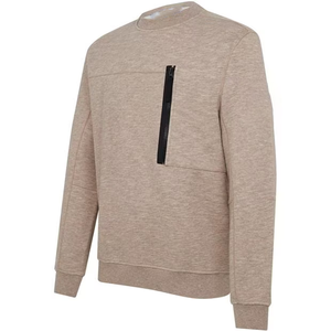 Sweat-shirt à manches longues pour homme vintage personnalisé, 100% coton, col montant, motif uni, hiver, style américain décontracté, fil teint - Product Image 2