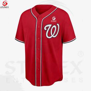 Vêtements de sport unisexes pour baseball et softball, respirants, grandes tailles, logo personnalisé, sublimation, maillot d'entraînement de baseball, vente flash - Product Image 3