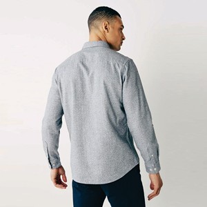 Camisa informal sólida de moda para hombres Fitness Slim Fit Streetwear Hombres Camisas con capucha de manga larga - Product Image 6