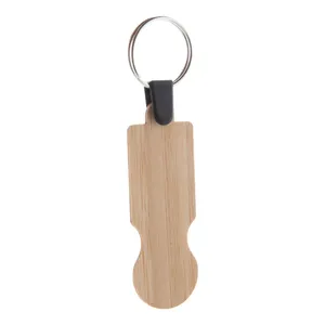 Portachiavi Ecologico BooCart EU in Bambù, Gadget in Legno - Product Image 1