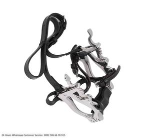 Instrumentos veterinarios Espéculo de boca de caballo con correas de cuero - Product Image 4