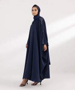 Abayas pour femmes à manches longues respirantes à séchage rapide Services OEM de qualité supérieure Vente en gros Abaya musulmane pour femmes en abaya de couleur unie - Product Image 5