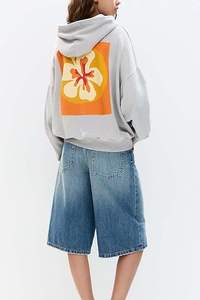 Sudaderas con capucha personalizadas de peso ligero de alta calidad liso pulóver básico de lana sudaderas con capucha de mezcla de algodón Casual en blanco sudaderas con capucha de lana mujeres - Product Image 3