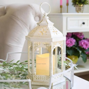 Mini FAROL DE VELA marroquí de Metal de Color turquesa, acabado elegante para decoración de jardín y boda, farol colgante - Product Image 3