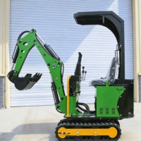 Excavator Mini Crawler 1.7 Ton Baru dengan Garansi untuk Penggalian Tiang Pagar, Kebun, dan Proyek Konstruksi Kecil