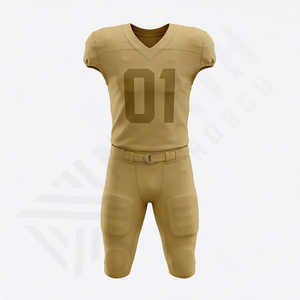 ชุดยูนิฟอร์มอเมริกันฟุตบอลรุ่นใหม่ล่าสุด ดีไซน์ทันสมัย ระบายอากาศได้ดี มีจำหน่ายในราคาส่ง เหมาะสำหรับทีมกีฬา - Product Image 1