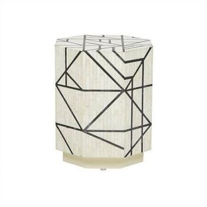 Contemporary Handmade Eco-Friendly Bone Inlay <b>Stool</b> Designer Pattern Premium Finish for Stylish Interior Setup Budget-Friendly - Product Image 3