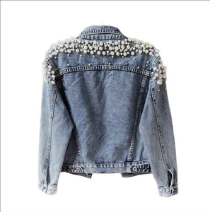 แจ็กเก็ตยีนส์สไตล์ลำลองสำหรับผู้หญิงสินค้ามาใหม่เสื้อแจ็กเก็ตยีนส์สำหรับผู้หญิงดีไซน์ใหม่ - Product Image 4