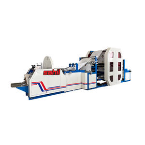 Máquina para hacer bolsas de papel completamente automática Máquina para hacer bolsas de papel con fondo en V con impresión en línea de 4 colores - Product Image 1