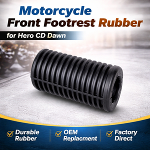 Motorcycle Front Footrest Rubber for Hero CD Dawn | <b>Foot</b> <b>Rest</b> Pad Rubber OEM Replacement Spare Part - Product Image 3