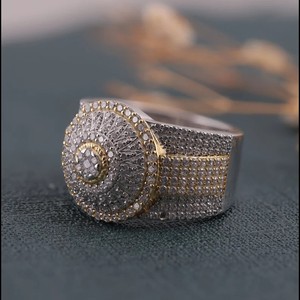 Bague en or massif 14 carats VVS Moissanite diamant taille princesse glacé Hip Hop étoile classique bague de fiançailles fête porter des bijoux fins - Product Image 4