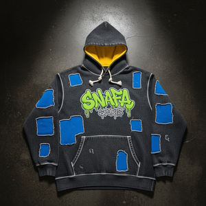 Fabricant en gros de sweat-shirts délavés de haute qualité, sweat-shirts brodés délavés à l'acide, sweat-shirts délavés d'hiver pour hommes - Product Image 1