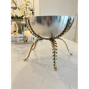 Elegante Tazón Decorativo de Metal, Centro de Mesa Artesanal de Lujo para Sala de Estar Moderna y Decoración de Mesa de Comedor - Product Image 5