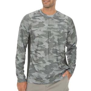 New Arrival OEM Custom Sublimation Print Fishing Clothing <b>Men's</b> Lightweight Long Sleeve <b>Men</b> Fishing <b>T</b>-<b>Shirts</b> <b>Camo</b> Design - Product Image 5