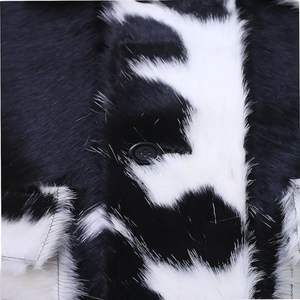 Veste en cuir de vachette premium pour homme 2026, imprimé vache noir et blanc, fermeture éclair - Product Image 6