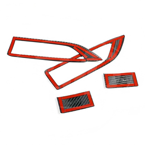 Haute qualité pour Ferrari 458 Italia et Spider 2011-2016, couvre-poignées de porte intérieurs en fibre de carbone forgée (4 pièces) - Product Image 1