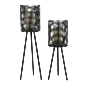 เชิงเทียนเหล็กพิมพ์ลายสีสันสดใสสำหรับตกแต่งเชิงเทียนดีไซน์เนอร์ร่วมสมัยสไตล์วินเทจหรูหราออกแบบโลโก้ตามสั่ง - Product Image 5