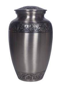 Cremation Brass Urn Ashes Modern Spaniel Six Side Engraved Pet Urn Decorative Metal Cremation Urn Customisation <b>Memorial</b> Urn - Product Image 4