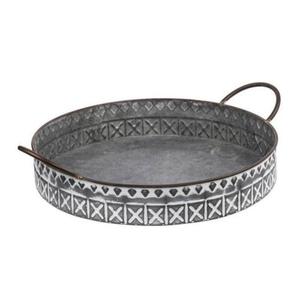 Bandeja para servir galvanizada de diseño único, almacenamiento de 2 niveles, forma y tamaño personalizados para servir comida, té, descanso, artículo rápido, bandeja para servir - Product Image 3