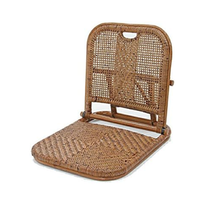 Wholesale handwicker natural folding rattan Japanese chair Rustic portable rattan beach chair made in Vietnam - Product Image 1