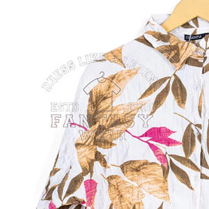 FANTASY WEAR OEM Camisa Casual de Lino Suave a Cuadros para Mujer, Moda Premium, Verano, Certificación CE ISO - Product Image 5