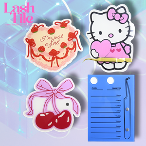 Bandeja de pestañas acrílica transparente profesional, azulejo de pestañas con imán de pinzas para sostener cualquier diseño de dibujos animados personalizable - Product Image 5