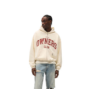 Vêtement de rue pour homme en molleton 100% coton, style streetwear, coupe régulière, imprimé à l'écran personnalisé, lavage à l'acide, uni, en gros - Product Image 1