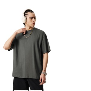 เสื้อยืดแขนสั้นผู้ชาย คอกลม ผ้าฝ้าย 100% ระบายอากาศ แห้งเร็ว สไตล์ลำลอง สำหรับฤดูร้อน ชุดเซ็ต - Product Image 1