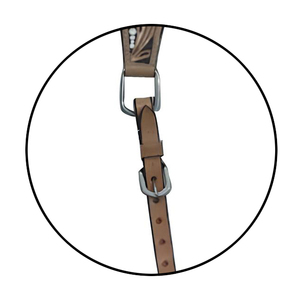 Confort et durabilité optimaux-Plastron de cheval en cuir de qualité supérieure de haute qualité avec sangles réglables - Product Image 5
