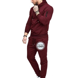 ชุดวอร์มเล่นกีฬามีฮู้ดสำหรับผู้ชายชุดวอร์ม2ชิ้นแบบลำลอง - Product Image 3