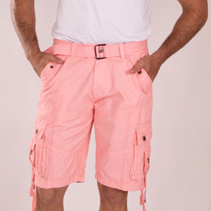 Pantalones Cortos Cargo Transpirables de Cintura Media para Hombre de Alta Calidad, Servicio OEM, Tela de Lana Peinada, Diseño Personalizable - Product Image 5