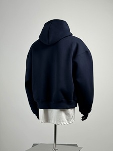 Boxy Cropped Sweat à capuche surdimensionné-Pull en éponge française 100 coton lourd pour homme Look Streetwear élégant - Product Image 3