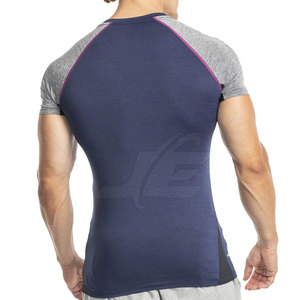Camisetas de gimnasio para hombre de algodón 100%, cómodas y duraderas, color sólido, fabricadas en Pakistán - Product Image 3