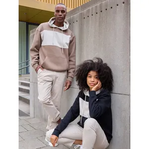 Sweat-shirt à capuche color-block durable, sweats à capuche et sweats-shirts promotionnels - Product Image 6