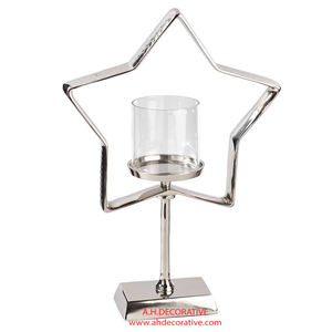 เชิงเทียนโลหะสีดำฐานสี่เหลี่ยมสีดำสำหรับตกแต่งบ้านเชิงเทียนทำด้วยมือสำหรับตกแต่งแสง - Product Image 2