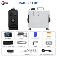 Chauffage au mazout OGMIE 8KW avec télécommande APP, 12V, nickel, chauffage rapide, silencieux pour camping-cars, VR, camions, garantie 1 an