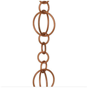 Chaîne de pluie décorative moderne pour gouttière de toit, élégante chaîne de drainage en métal suspendue - Product Image 3