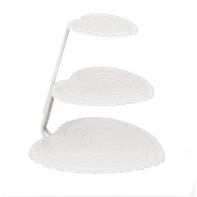 High Selling Rounded Shape Event & Birthday Party Decoration <b>Cake</b> <b>Server</b> Stand In Black Powder Coated Finishing For Hotels - Product Image 2