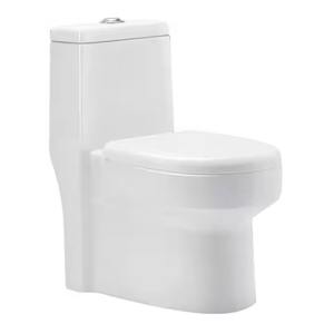 Toilette monobloc allongée en céramique à double chasse d'eau avec siège à fermeture souple Monobloc Produits sanitaires de salle de bain - Product Image 3