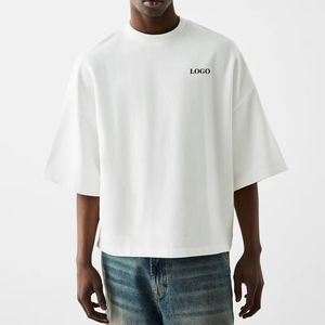 2025 dernière conception couleur unie vêtements décontractés hommes T-Shirt grande taille porte porter hommes été porter T-Shirt - Product Image 1