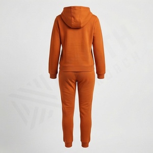 Stylish <b>Womens</b> Pure Cotton Fleece Tracksuits Customizable Logo Label High Quality Ladies Sets Premium Soft <b>Warm</b> Gym Sportswear - Product Image 2