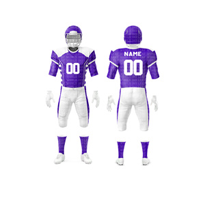 Ensemble uniforme de football américain pour jeunes personnalisé révolutionnaire avec maillot sublimé et pantalon résistant - Product Image 1