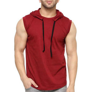 Nouvel arrivage de débardeurs de sport sans manches pour hommes sur mesure musculation musculation tissu respirant haut à motif uni - Product Image 5