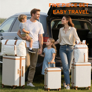 Ensemble <span class=keywords><strong>de</strong></span> <span class=keywords><strong>valises</strong></span> rigides légères en promotion depuis notre entrepôt américain – Sacs <span class=keywords><strong>de</strong></span> voyage <span class=keywords><strong>de</strong></span> luxe étanches avec chariot – Ensemble <span class=keywords><strong>de</strong></span> bagages <span class=keywords><strong>5</strong></span> pièces - Product Image 1
