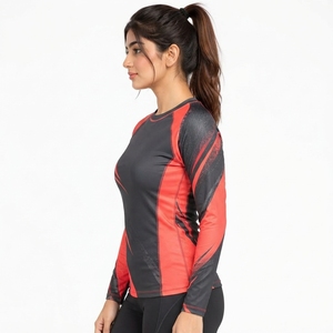 Stretch Performance Sportswear <b>Long</b> <b>Sleeve</b> Women Rash Guard Breathable Quick Dry Athletic <b>Top</b> for Surfing <b>Swimming</b> Outdoor - Product Image 4