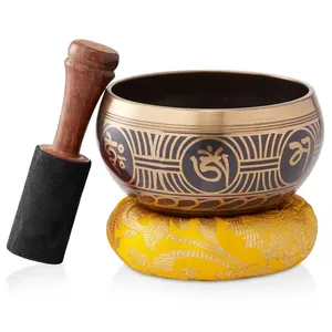 Set of Singing Bowl with Quality <b>Meditation</b> Healing Handmade Buddhist Singing Bowls <b>Cushion</b> Set in Low Moq - Product Image 6