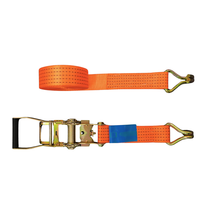 Sangle d'arrimage à cliquet 50 mm en polyester haute résistance, antidérapante, pour la sécurisation et la fixation des charges sur camions et remorques