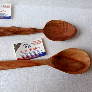 ชุดช้อนไม้สะเดาทำด้วยมือแบบพรีเมี่ยม100% เครื่องครัวและอุปกรณ์บนโต๊ะอาหารทำจากไม้จากมาร์โกซาสำหรับบ้านและโรงแรม - Product Image 5