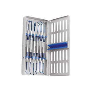 Instrumento de llenado de compuesto dental, mango hueco antiadherente ligero, recubierto de titanio, azul - Product Image 6